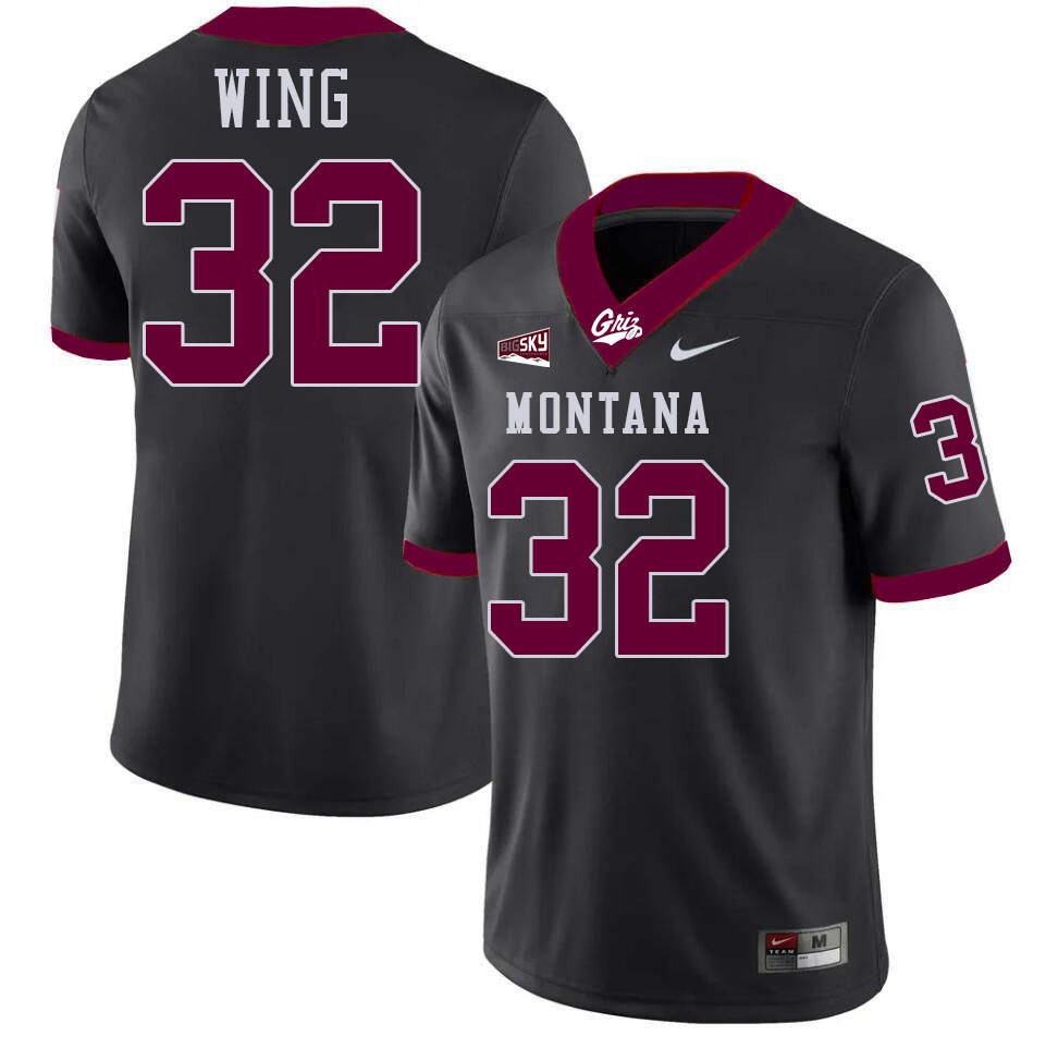 Peyton Wing Montana Jersey,University Of Montana Grizzlies #32 Peyton Wing Jersey Stitched-Black